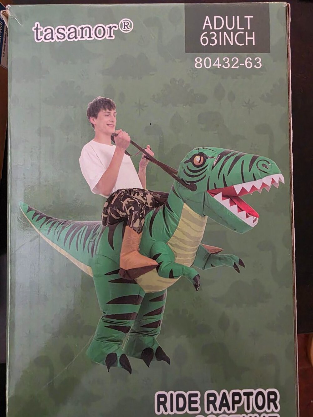 Inflatable Riding Raptor Dinosaur N7039
